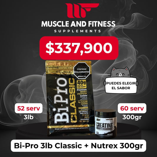 Combo BI PRO 3lb + CREATINA NUTREX 300grs