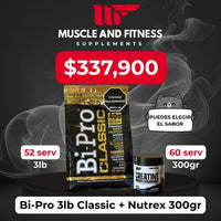 Combo BI PRO 3lb + CREATINA NUTREX 300grs