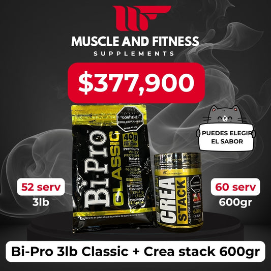 Combo BiPro 3 LB + CreaStack – Fuerza, recuperación y rendimiento