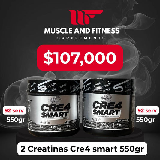 Combo 2 Creatinas Crea Smart 550 g – Máxima fuerza, absorción y rendimiento
