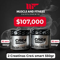 Combo 2 Creatinas Crea Smart 550 g – Máxima fuerza, absorción y rendimiento