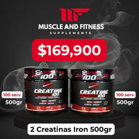 Combo 2 Creatinas Iron Nutrition 500 g Monohidratada Original