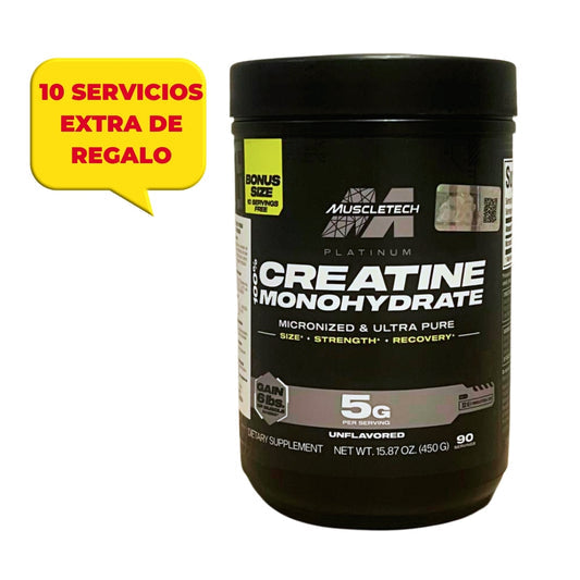 Creatina Platinum MuscleTech 450 g Monohidratada 100% Original