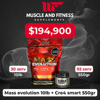 Combo Mass Evolution 10LB + Crea Smart | Aumenta masa y fuerza