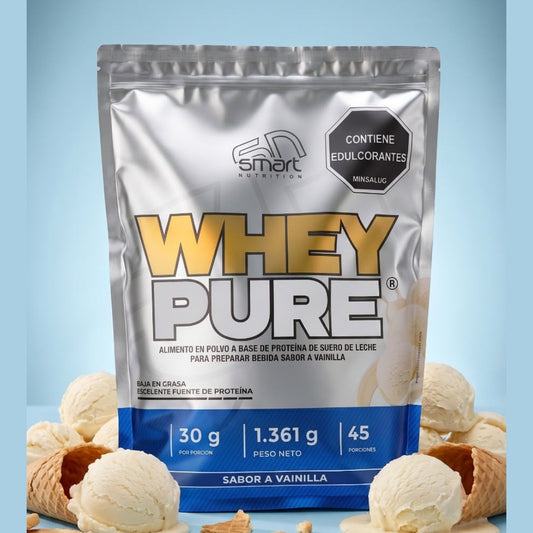 Proteína Whey Pure 3 Lbs - Smart Nutrition | Concentrado Premium sin Azúcar Añadida
