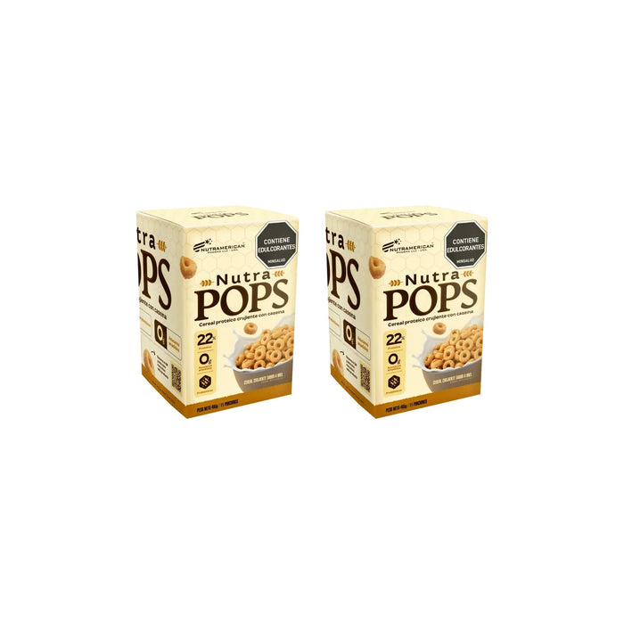 Combo 2 cereales proteicos Megaplex Nutra Pops en caja