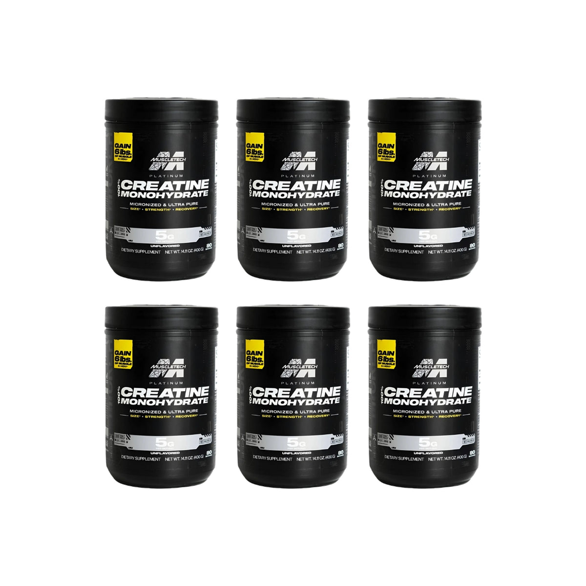 Combo creatina MuscleTech Platinum caja de 6 unidades