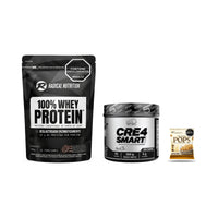 Combo Radical Nutrition 100% Whey 900 g + creatina Smart Nutrition CreaSmart 550 g + Nutra Pops individual de regalo
