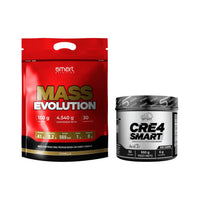 Combo Ganador de peso Smart Nutrition Mass Evolution 10 lb + creatina Smart Nutrition CreaSmart 550 g