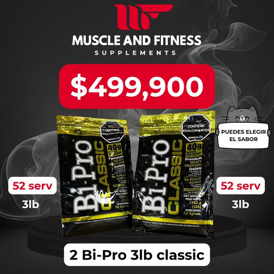 Combo 2 BiPro Classic 3 lb – Proteína de Suero de Alta Pureza