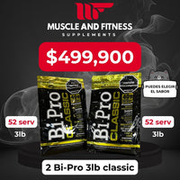 Combo 2 BiPro Classic 3 lb – Proteína de Suero de Alta Pureza