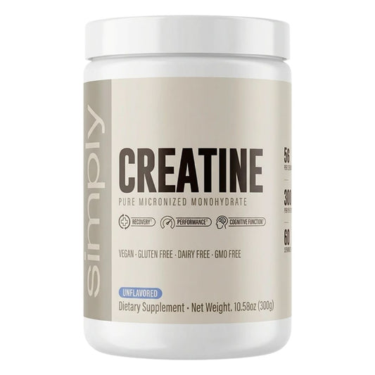 Creatina Simply Vitamins Micronizada 300g | 60 Servicios