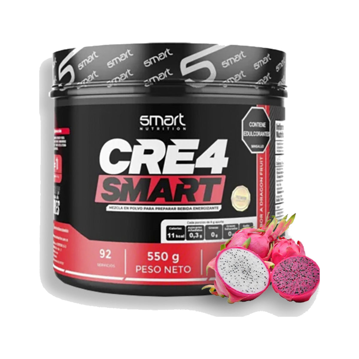 Creatina monohidratada con cafeína Dragon Fruit Smart Nutrition Crea Smart