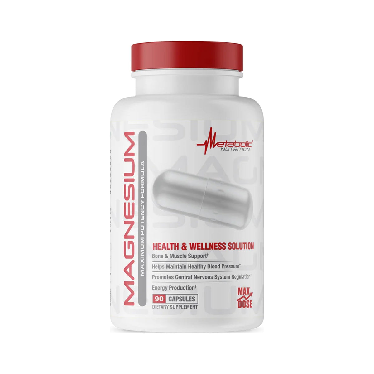 Suplemento de magnesio Metabolic Nutrition 90 tabletas