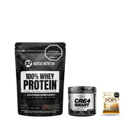 Combo Radical Nutrition 100% Whey 900 g + creatina Smart Nutrition CreaSmart 550 g + Nutra Pops individual de regalo