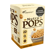 Nutra Pops Cereal Proteico Miel Caja Familiar | 22% Proteína, Saciedad y Sin Azúcar
