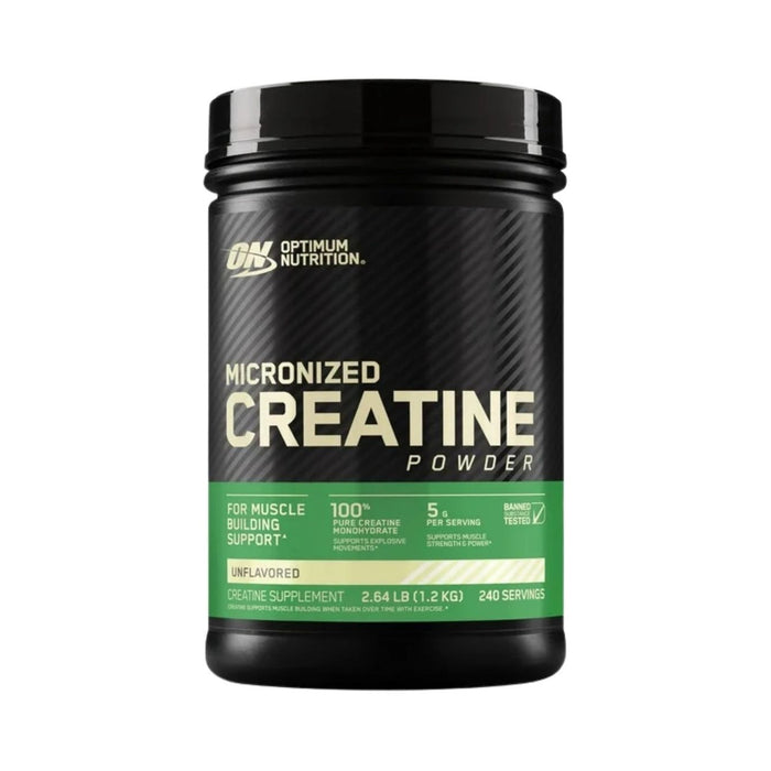 Creatina micronizada Optimum Nutrition Micronized 1,2 kg · 240 servicios