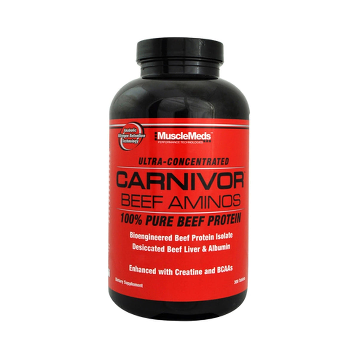 Aminoácidos MuscleMeds Carnivor Beef Aminos 300 tabletas