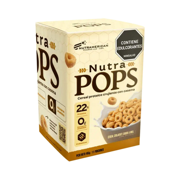 Cereal proteico miel Megaplex Nutra Pops caja familiar 495 g