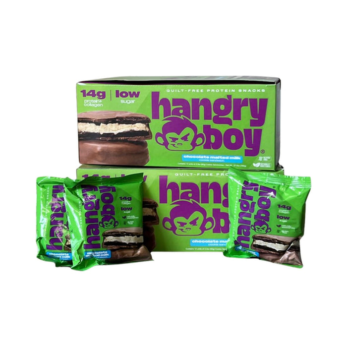 Galletas proteicas Hangry Boy caja de 12 unidades