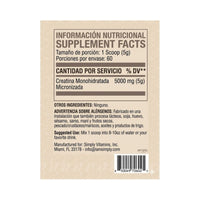 Creatina micronizada Simply Vitamins 300 g