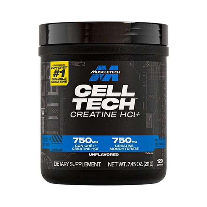 Creatina HCL y monohidratada MuscleTech Cell Tech Creatine 120 servicios