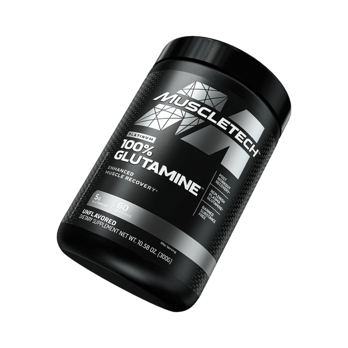 Glutamina sin sabor MuscleTech Platinum Glutamine 302 g 60 servicios