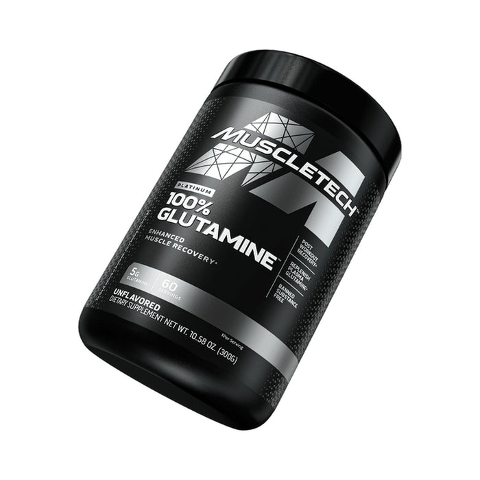 Glutamina sin sabor MuscleTech Platinum Glutamine 302 g 60 servicios