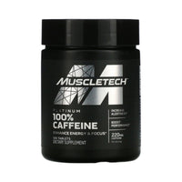 Cafeína en tabletas MuscleTech 220 mg 125 tabletas