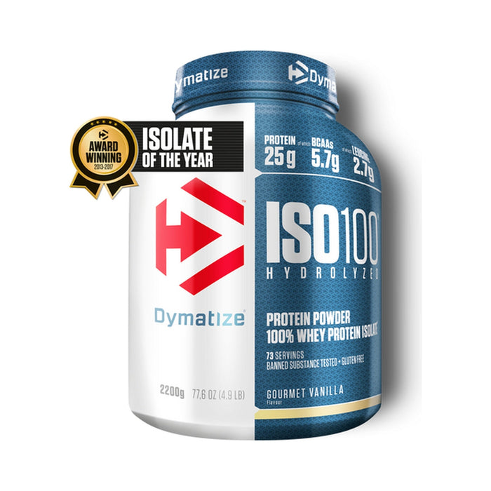 Proteína aislada e hidrolizada Dymatize ISO 100