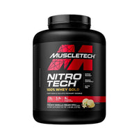Proteína de suero french vanilla cream MuscleTech Nitro Tech 100% Whey Gold 5 lb
