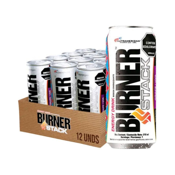 Bebida sabor uva Megaplex Burner Stack 12 latas