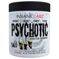 Psychotic SAW Pre Entreno – Insane Labz | Energía y Desempeño Extremo